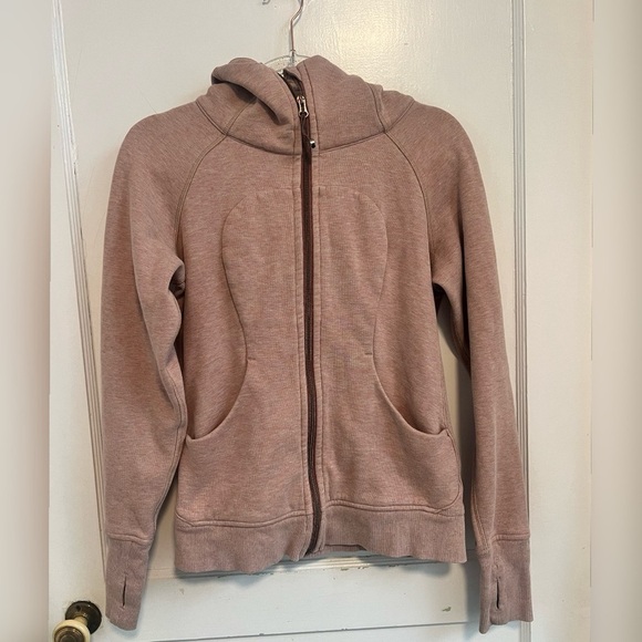 Lululemon pink scuba full zip hoodie Size 6 - Picture 1 of 4